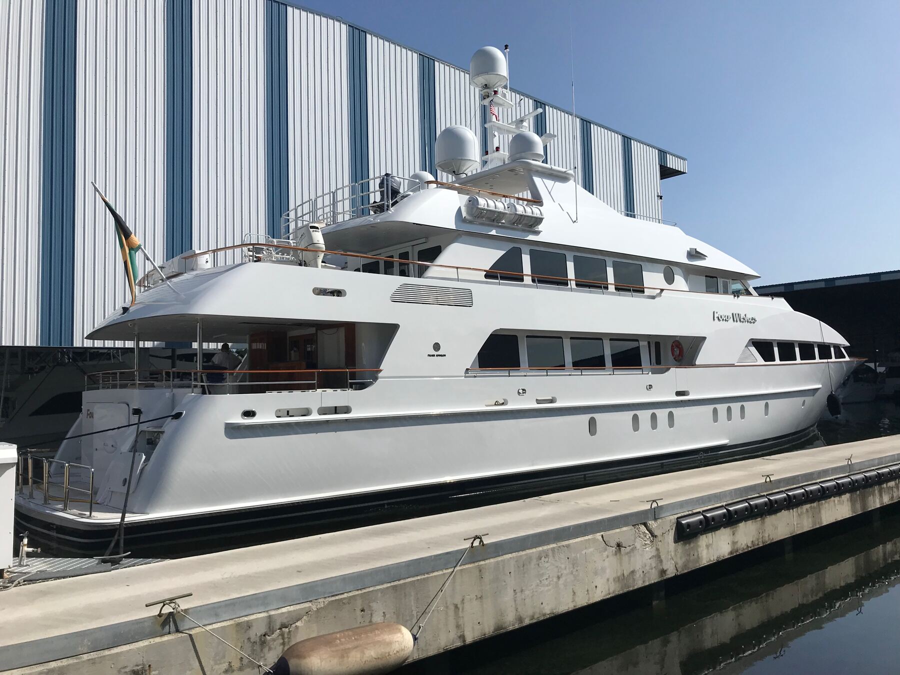 Yacht surface restoration in Pompano Beach, Florida