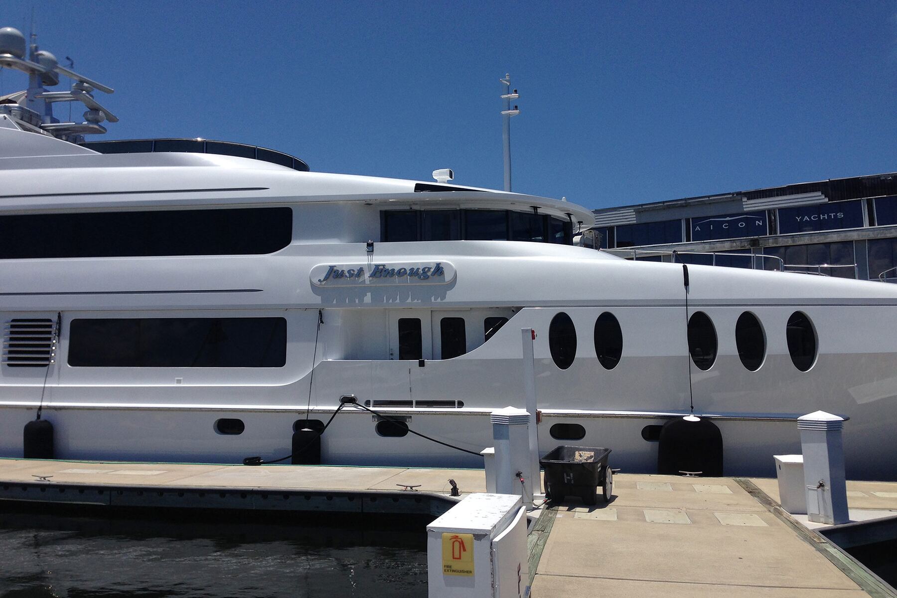 Yacht surface restoration in Boca Raton, Florida
